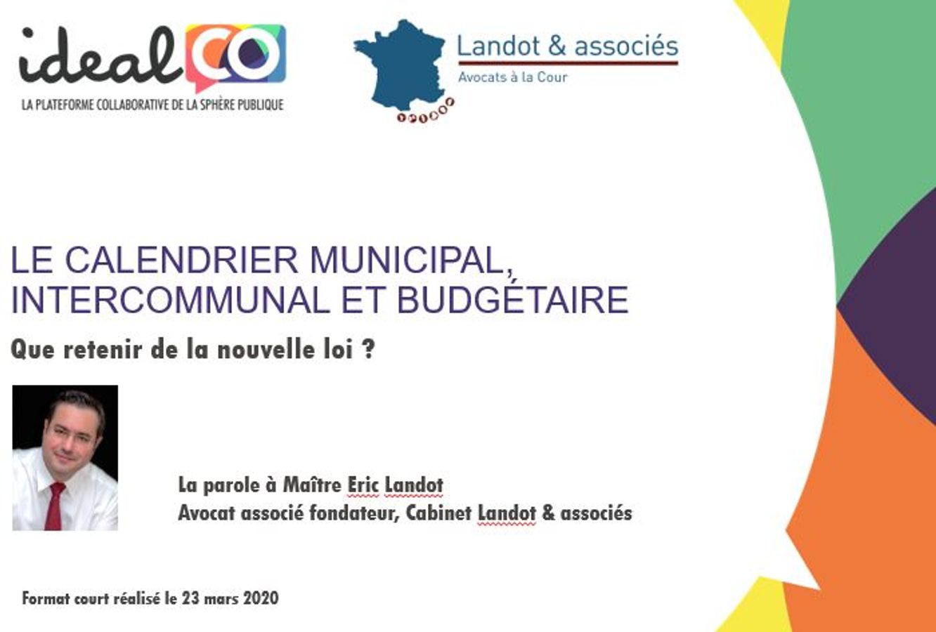 COVID-19 : le calendrier municipal, intercommunal et budgétaire bouleversé