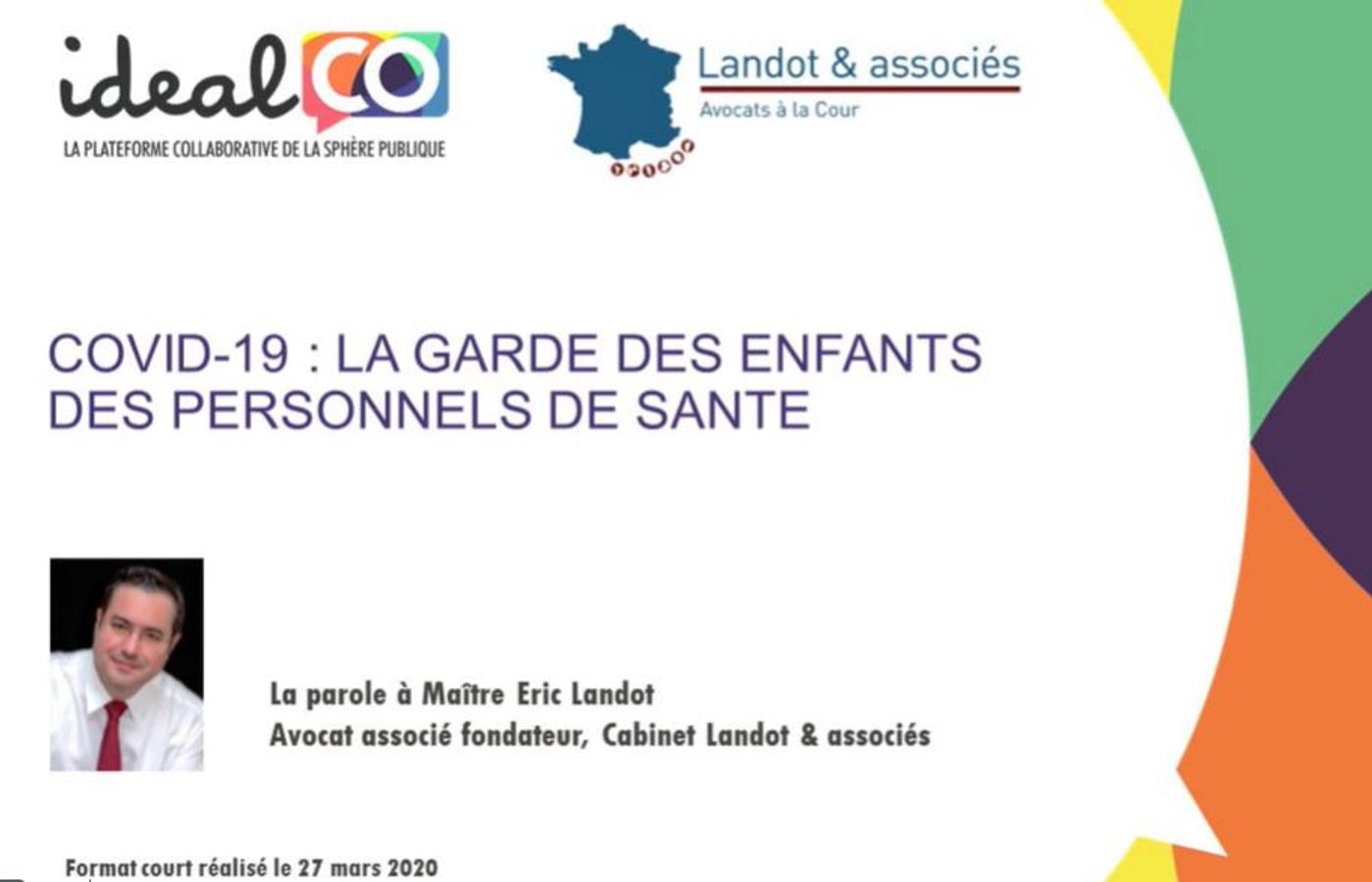 La garde des enfants des personnels de santé