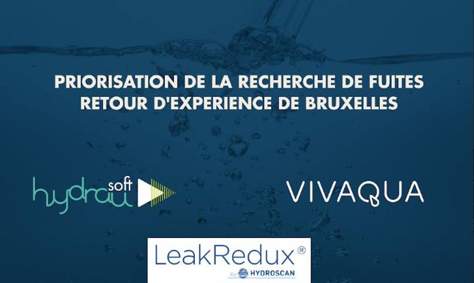 Amélioration du rendement des réseaux eau potable : comment prioriser la recherche de fuites en optimisant les dépenses ? Retour d’expérience de Bruxelles - F24 - #CGLE 2022