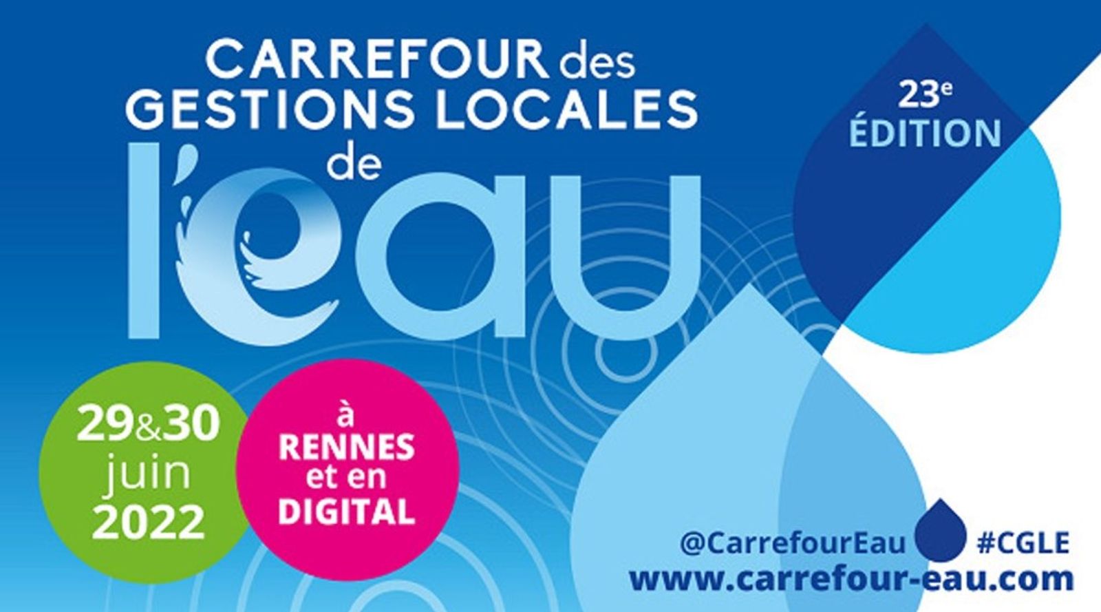 23e Carrefour des Gestions Locales de l'Eau à Rennes 