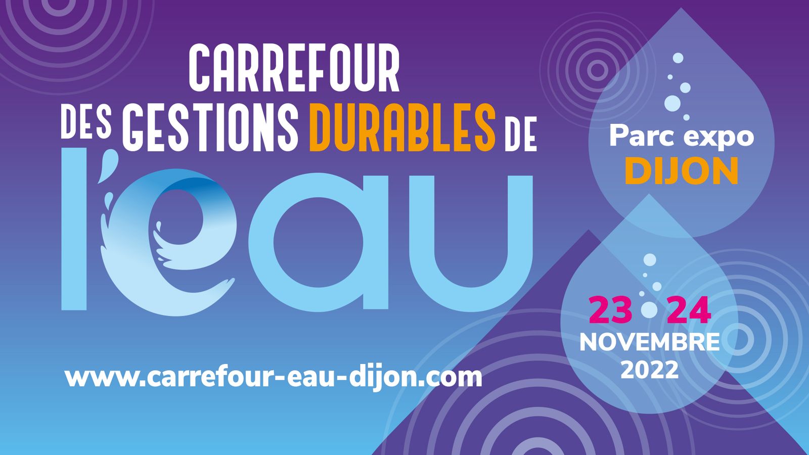 1er Carrefour des Gestions Durable de l'eau à Dijon : les supports de présentation