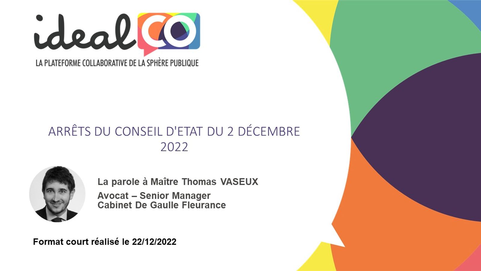 [Format court] Arrêts du Conseil d'Etat du 2 décembre 2022