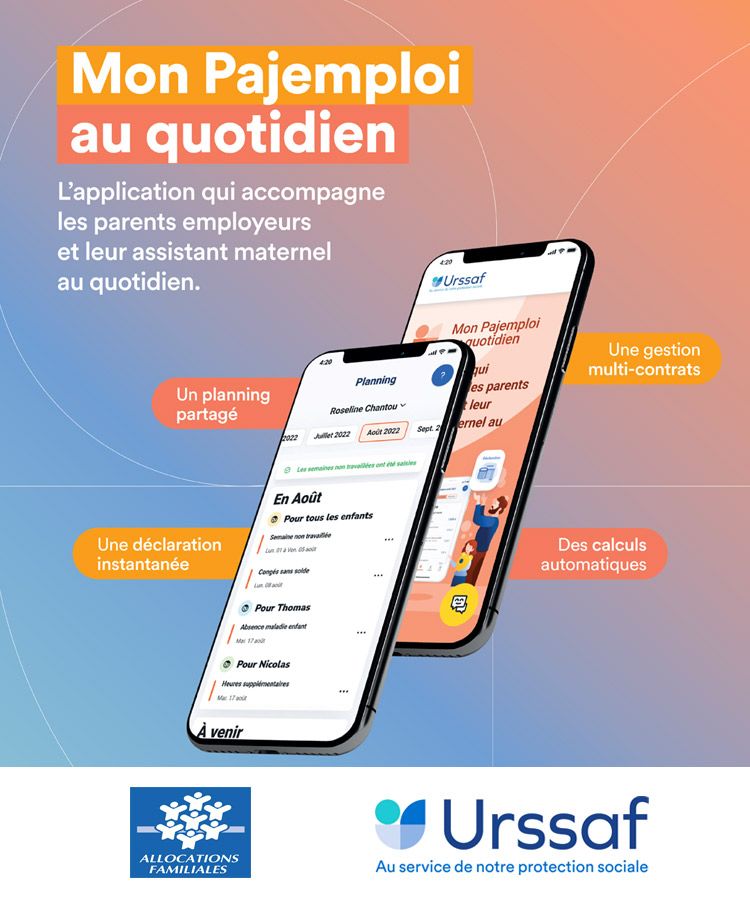 Découvrez l’application mobile « Mon Pajemploi au quotidien »