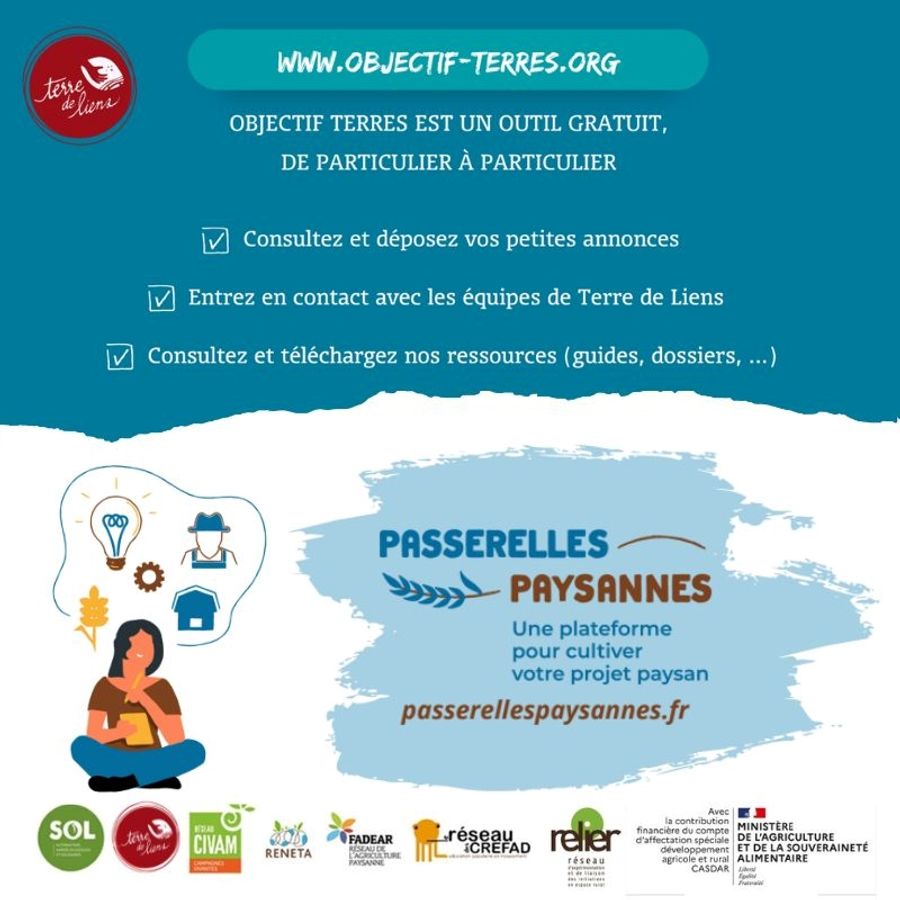 Passerelles Paysannes et Objectif Terres, des outils pour accompagner l'installation agricole sur les territoires