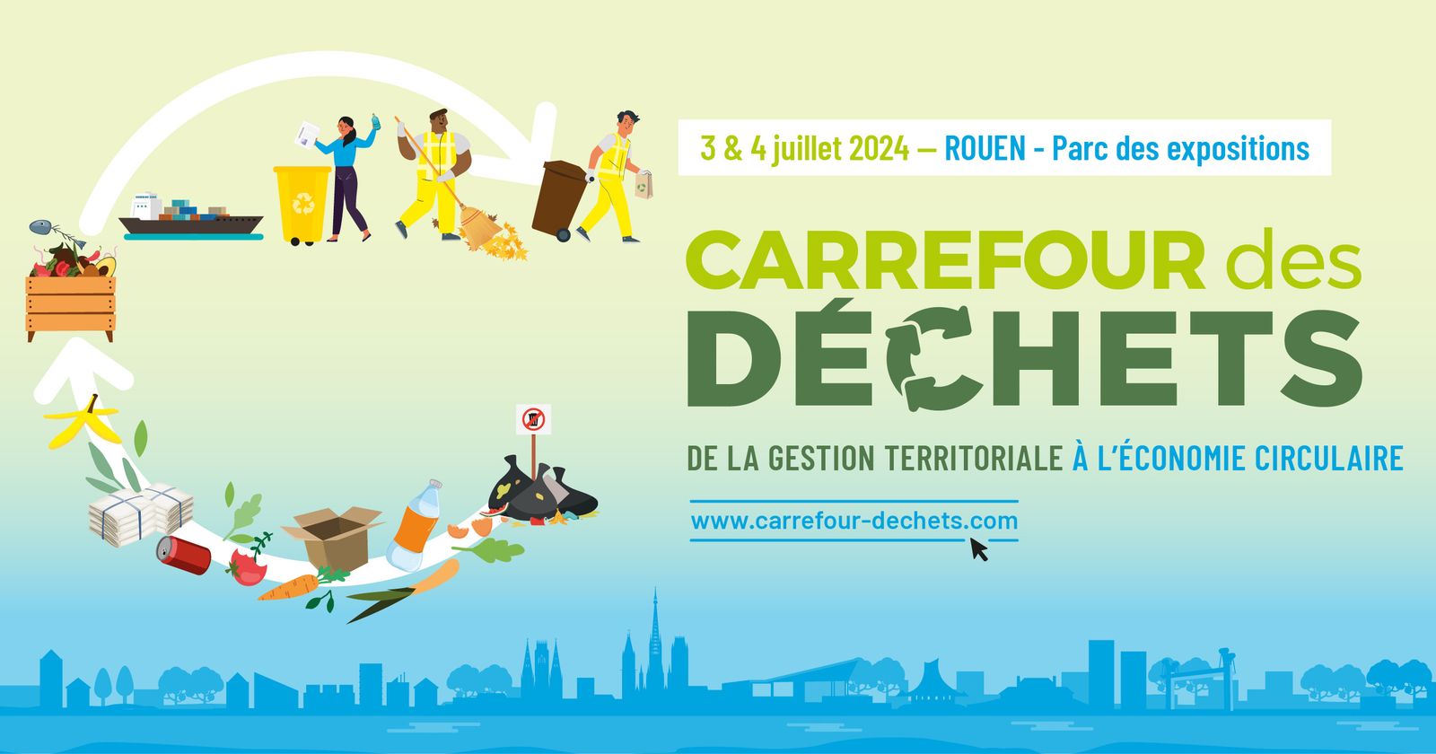 2ème Carrefour des Déchets - Rouen :  les supports de présentation des ateliers.