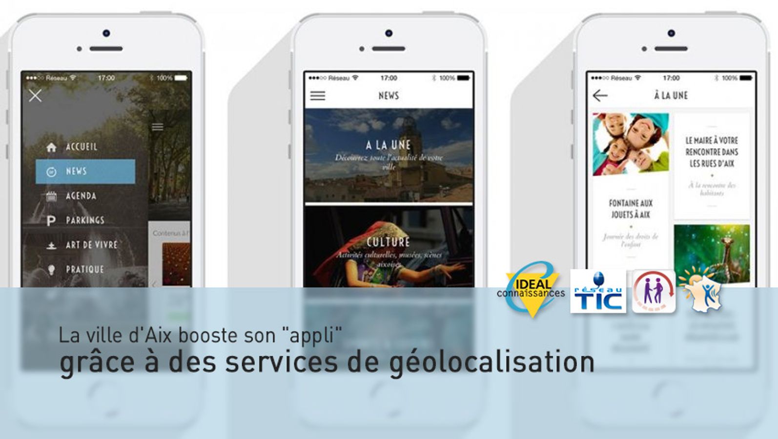 La ville d'Aix booste son "appli" grâce à des services de géolocalisation