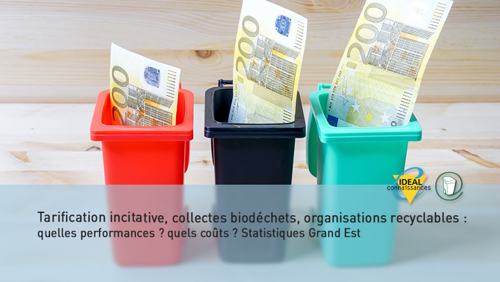 Tarification incitative, collectes biodéchets, organisations recyclables : quelles performances? quels coûts? Statistiques Grand Est